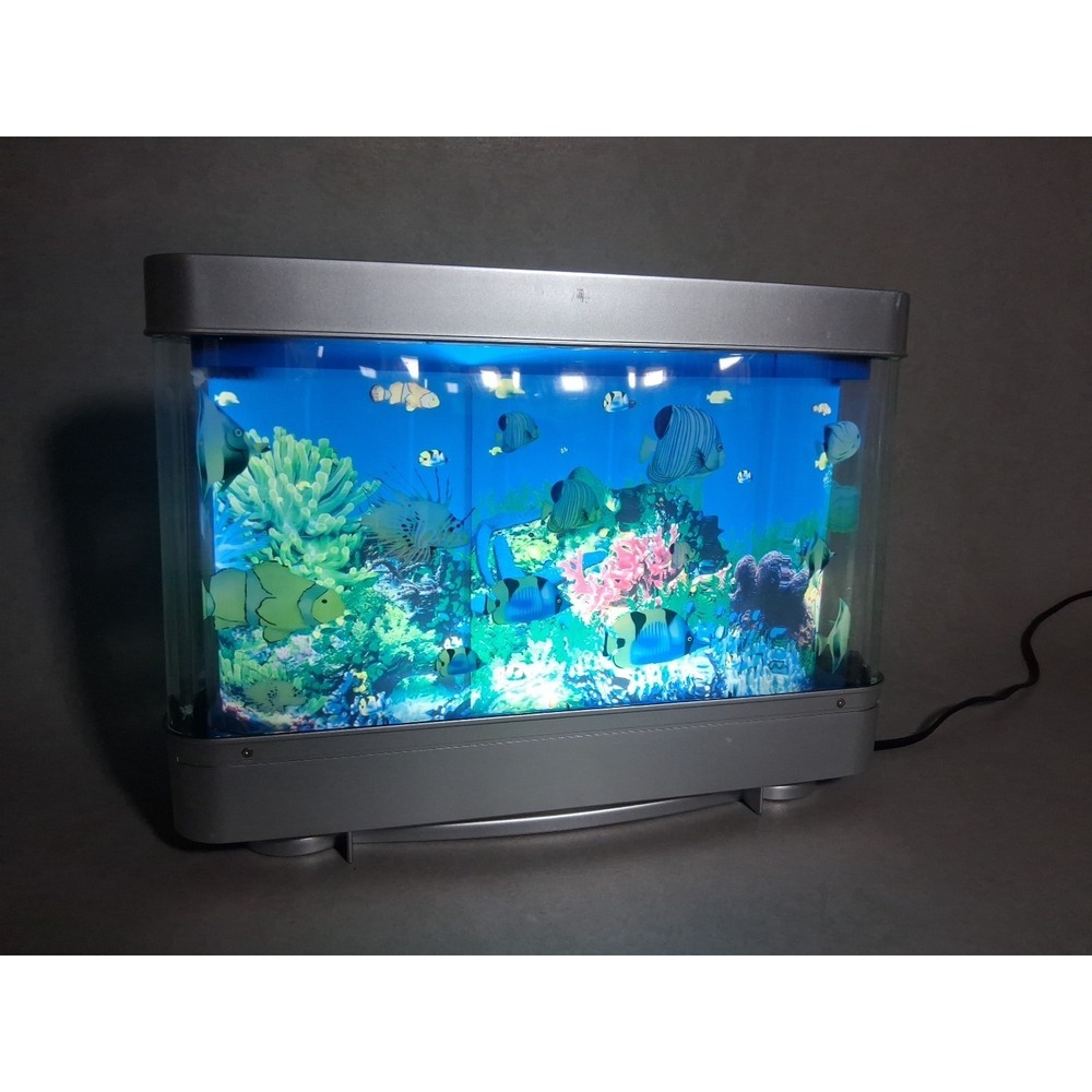 Aquarium Motion Lamp Multicolor LED Lighted Novelty Marine Plastic Design